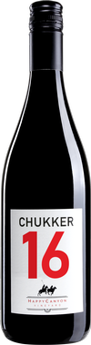 A bottle of Happy Canyon Vineyard wine